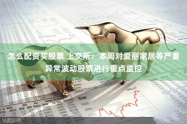 怎么配资买股票 上交所：本周对爱丽家居等严重异常波动股票进行重点监控